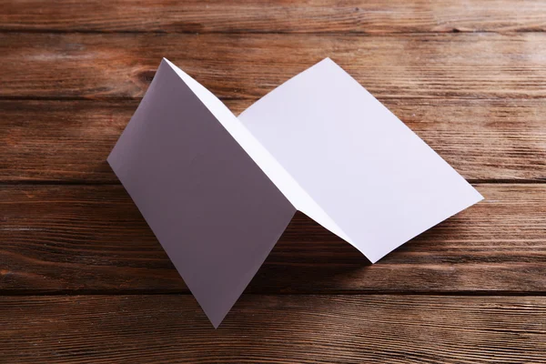 Paper sheet on table close-up — Stock Photo, Image