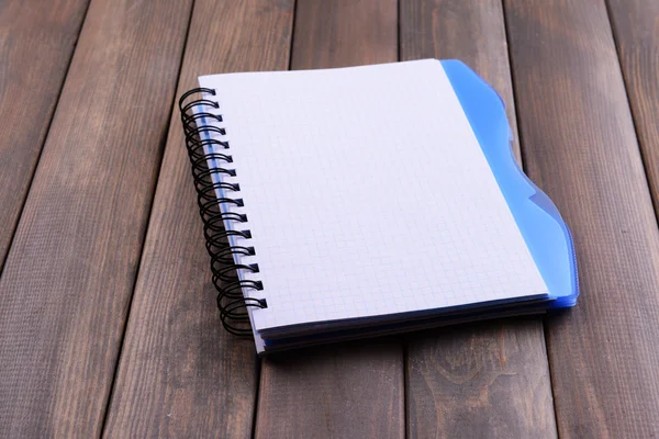 Caderno sobre o close-up da mesa — Fotografia de Stock