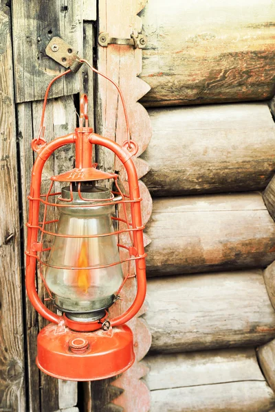 Lantern outdoors, close-up — Stock Photo, Image