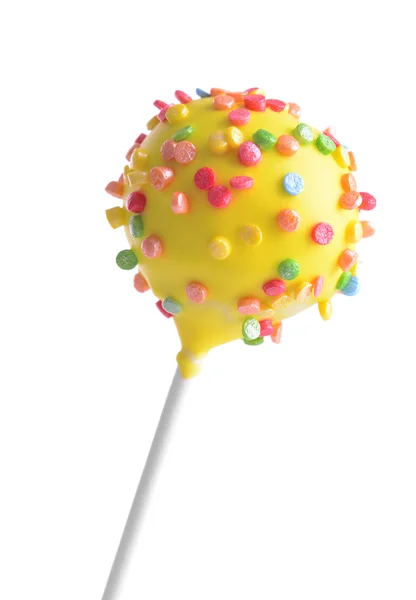 Söta cake pop isolerad på vit — Stockfoto