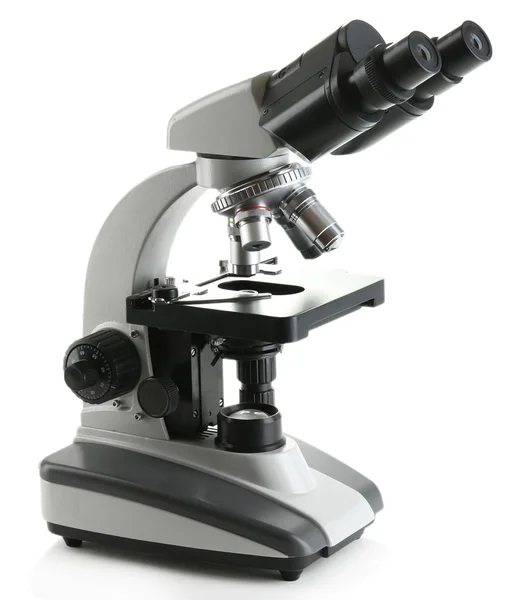 Μικροσκόπιο απομονωθεί σε λευκό — Φωτογραφία Αρχείου