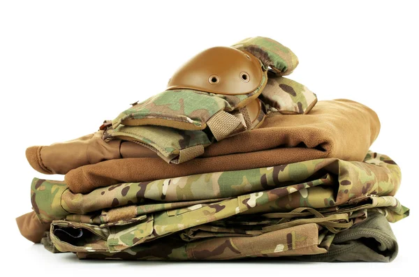 Armén uniform, isolerad på vit — Stockfoto