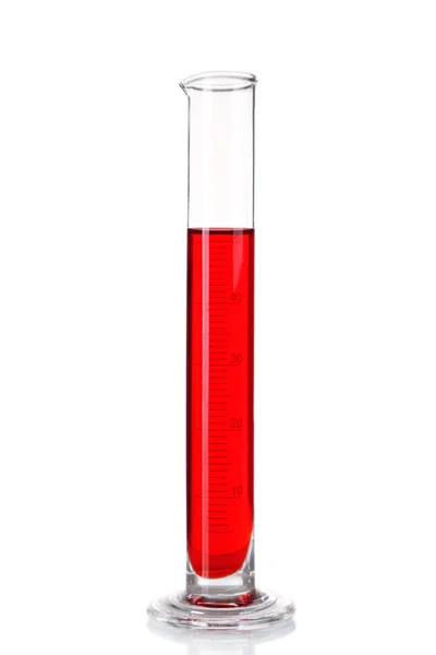 Test-tube with red fluid — Stock Photo, Image