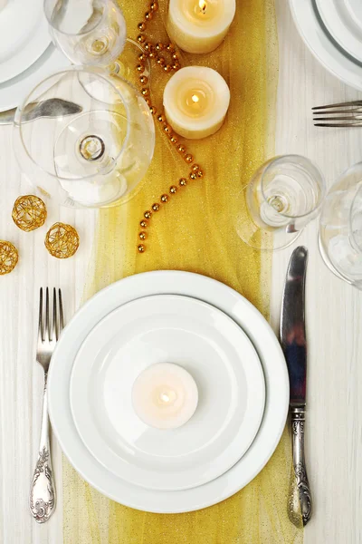 Holiday table setting — Stock Photo, Image