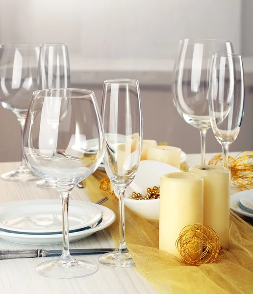 Holiday table setting — Stock Photo, Image