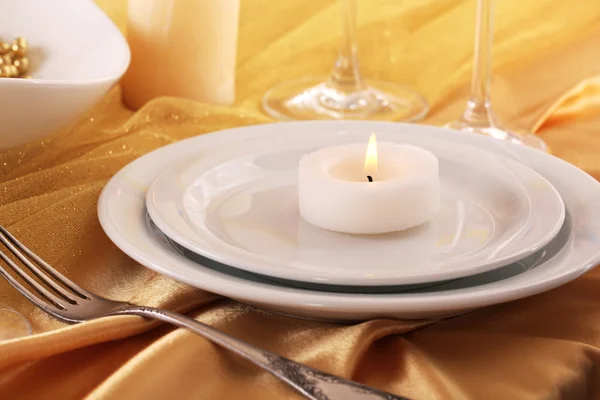 Beautiful holiday table setting — Stock Photo, Image