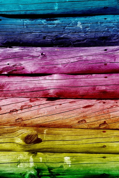 Color wooden logs background — Stock Photo, Image