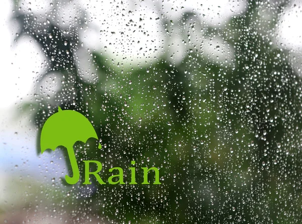 Background with umbrella sign — Stock Photo, Image