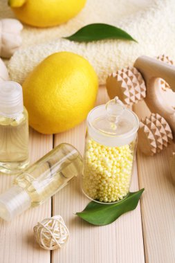 Spa natürmort ahşap plakalar arka plan üzerinde