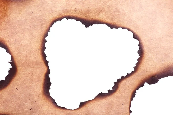 Burned paper as background — Stock Photo, Image