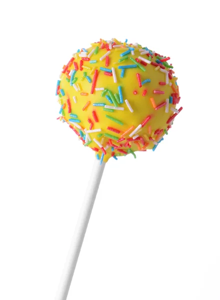 Söta cake pop isolerad på vit — Stockfoto