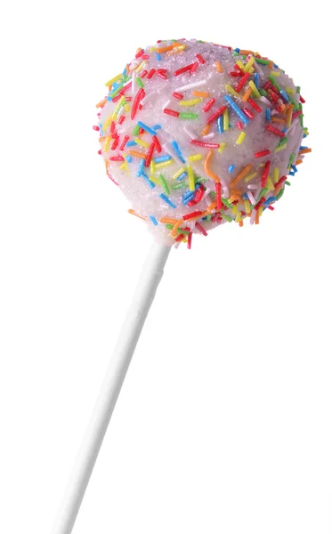 Söta cake pop isolerad på vit — Stockfoto