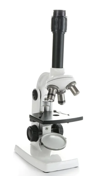 Microscope isolated on white — Stock Photo, Image