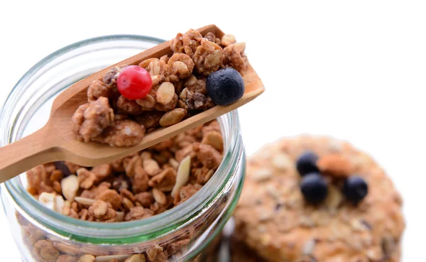 Granola yakın çekim — Stok fotoğraf