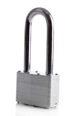 beyaz izole tuşları ile asma kilit