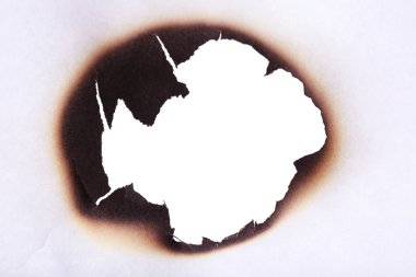 Arka plan olarak yanmış kağıt