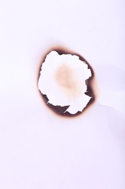 Arka plan olarak yanmış kağıt