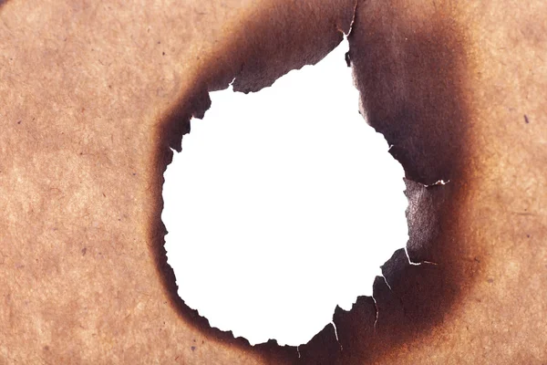 Сожженная бумага в качестве фона — стоковое фото