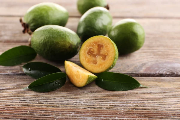 Feijoa on table close-up — Stock Photo, Image