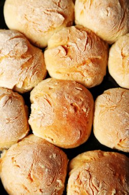 Taze ev yapımı ekmek buns arka plan