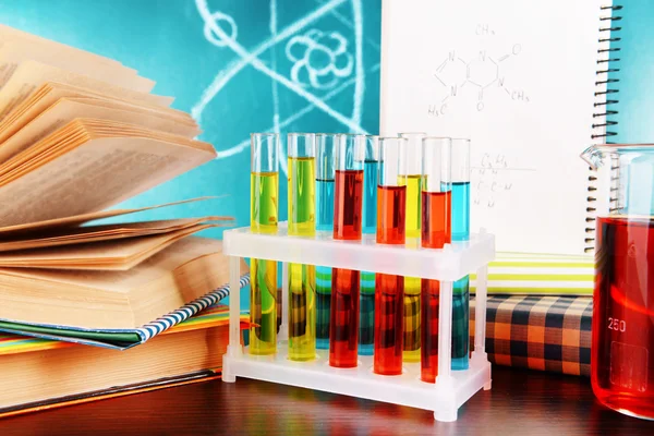 Glassware with chemical agent — Stock Photo, Image