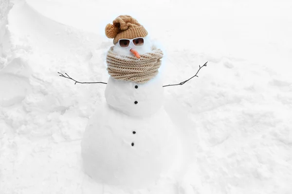 Christmas holiday snögubbe — Stockfoto