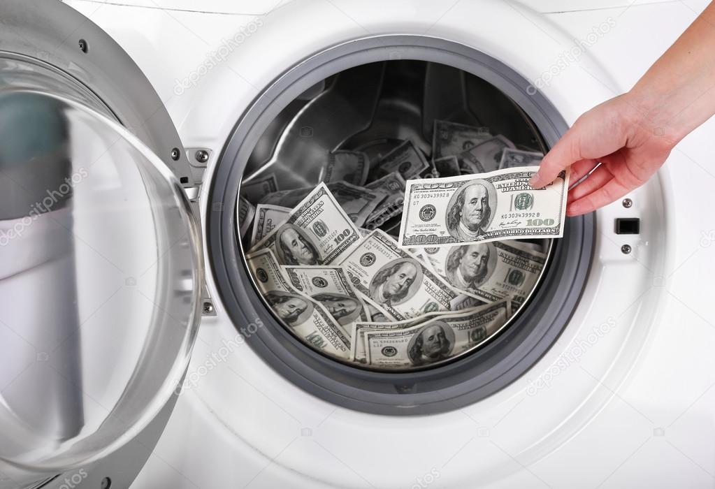 Money in washing machine