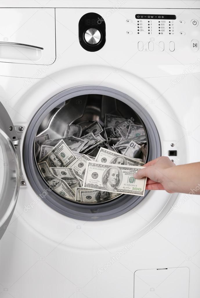 Money in washing machine