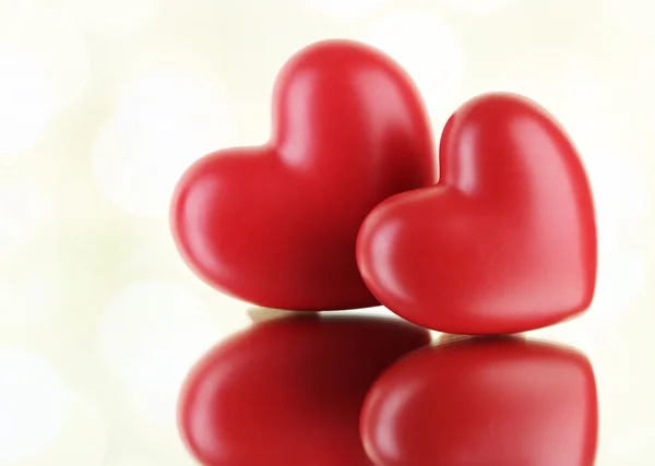 Red holiday hearts Stock Picture