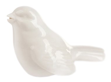 Beyaz izole oyuncak kuş