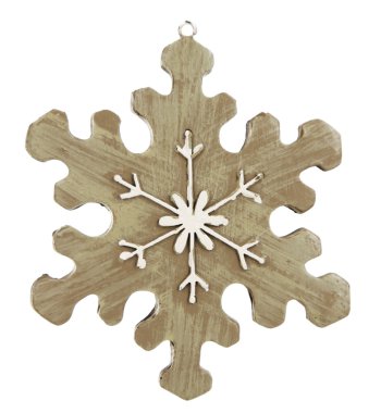 Asılı, üzerinde beyaz izole Noel oyuncak