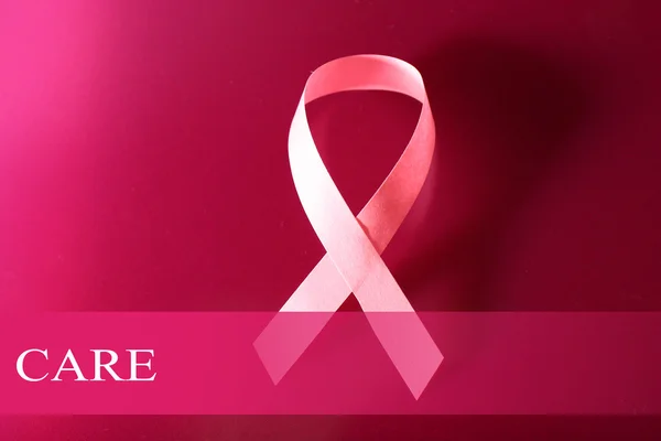 Wstążka do raka piersi — Zdjęcie stockowe