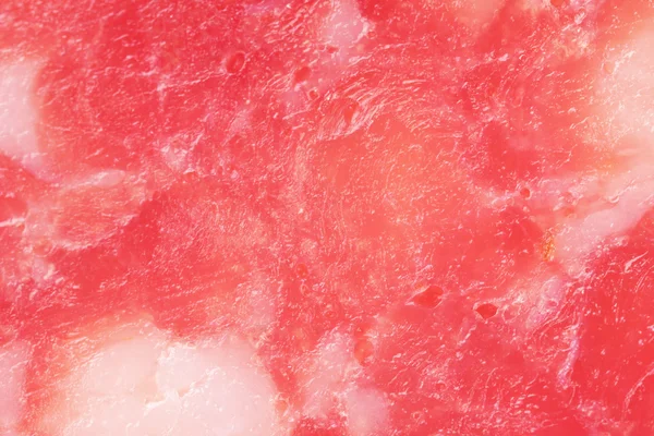 Plasterek salami, widok makro — Zdjęcie stockowe