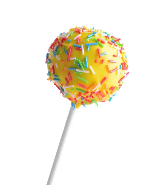 Söta cake pop isolerad på vit — Stockfoto