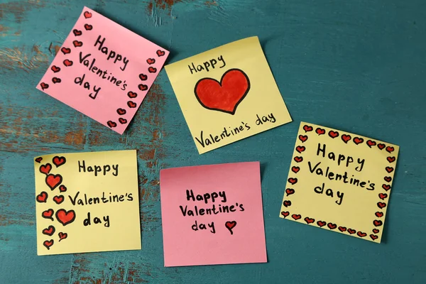 Valentines day notes — Stock Photo, Image
