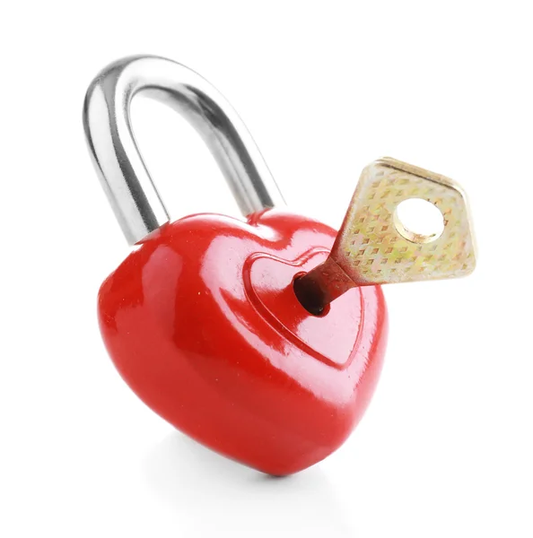 Heart-shaped padlock — Stock Photo, Image