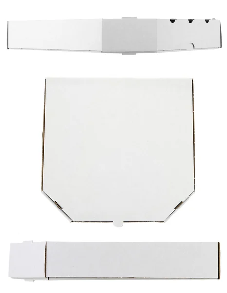 Cardboard pizza boxes — Stock Photo, Image