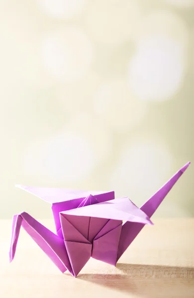 Grue origami pourpre — Photo