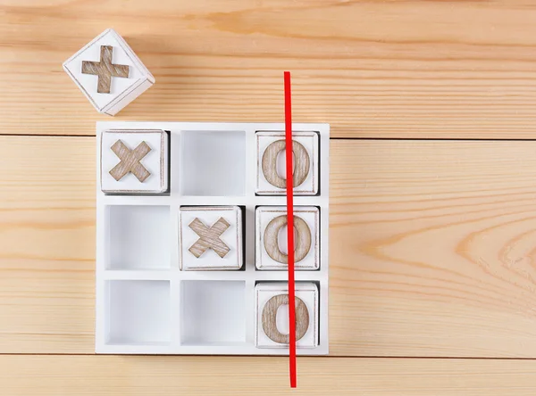 Spiel der Tic Tac Toe — Stockfoto