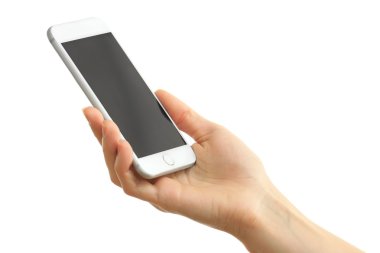 el mobil akıllı telefon tutarak