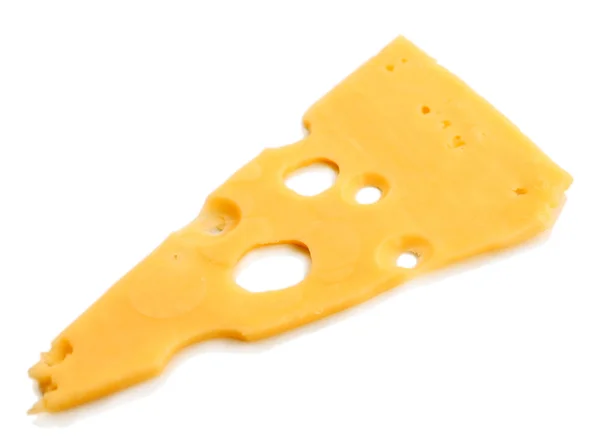 Sliced cheese isolated on white background — Stock Photo, Image