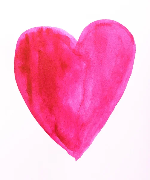 Painted heart shape — Stock Photo, Image