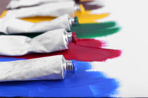 Colorful paint strokes — Stock Photo, Image