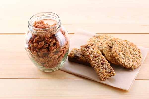 Granola on table — Stock Photo, Image