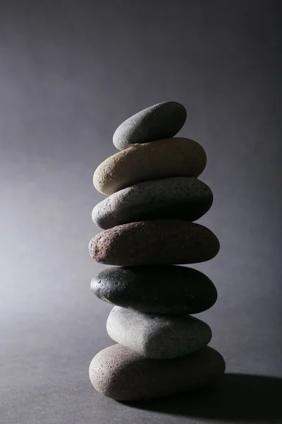 Pyramid of spa stones — Stock Photo, Image