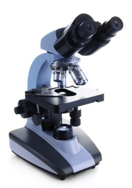 beyaz izole mikroskobu