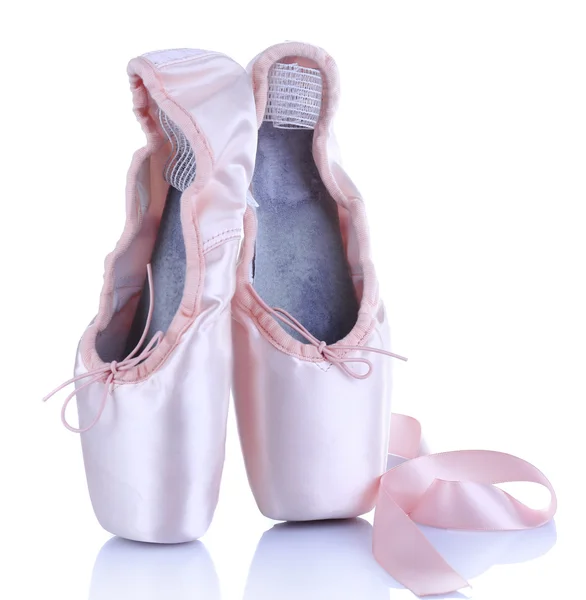 Ballet pointe schoenen geïsoleerd op wit — Stockfoto