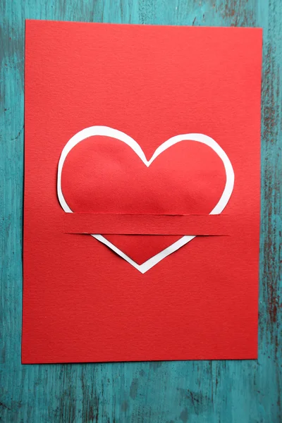 Hermoso corazón de papel — Foto de Stock