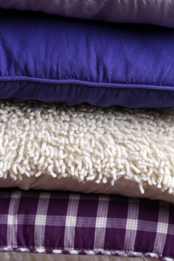 Renkli yastıklar, makro görünümü tepesi