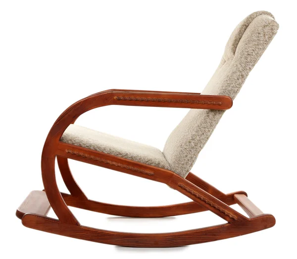 Modern ringató szék elszigetelt fehér — Stock Fotó